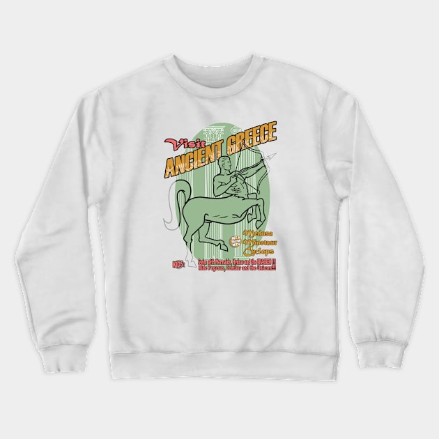 Visit Ancient Greece Crewneck Sweatshirt by PalmGallery